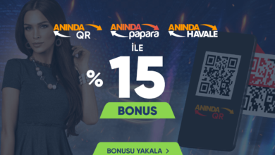 aninda bonus 15