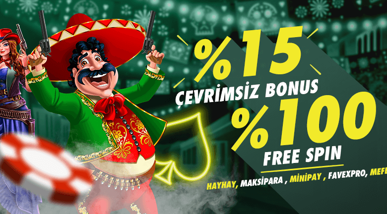 %15 ÇEVRİMSİZ YATIRIM BONUSU - %100 FREESPIN 1 betpark